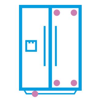 Belső Electrolux AEG hűtőszekrény vízszűrők